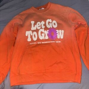 Madhappy Ombre Orange 'Let Go to Grow' Crewneck Sweatshirt Limited Edition